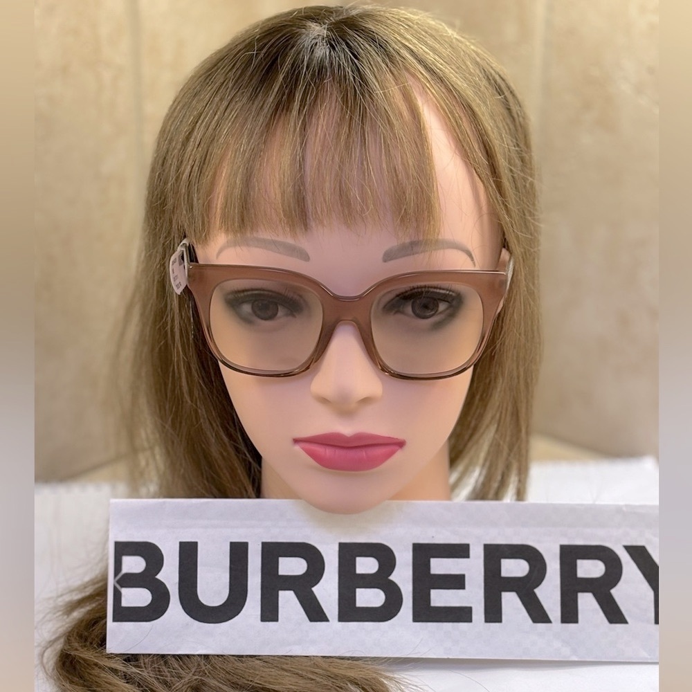New Burberry BE4328 3173/11 Evelyn Lite Brown Square Sunglasses